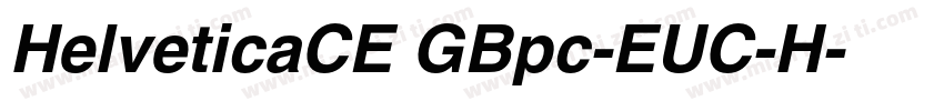 HelveticaCE GBpc-EUC-H字体转换